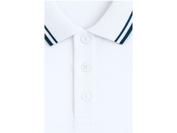 Men's Classic White Polo Shirt with Embroidered Logo - Image 4