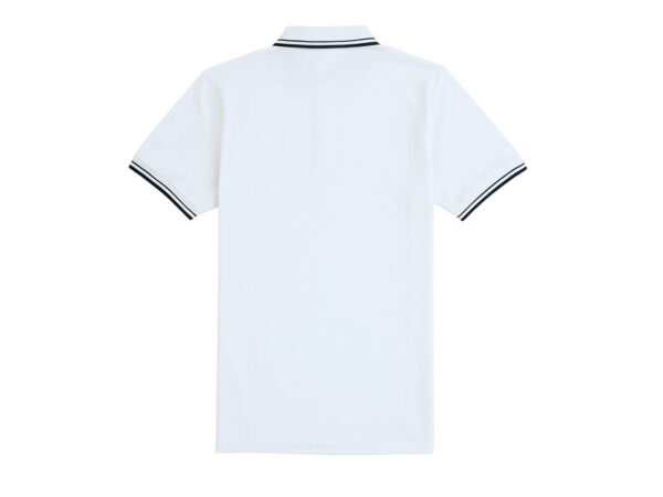 Men's Classic White Polo Shirt with Embroidered Logo - Image 2