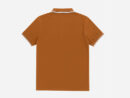 Men's Brown Polo Shirt with Embroidery Detailing