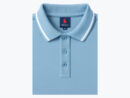 Men’s Classic Polo Shirt – Glacier, White Sleeve