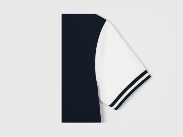 Navy Blue & White Polo Shirt - Image 3