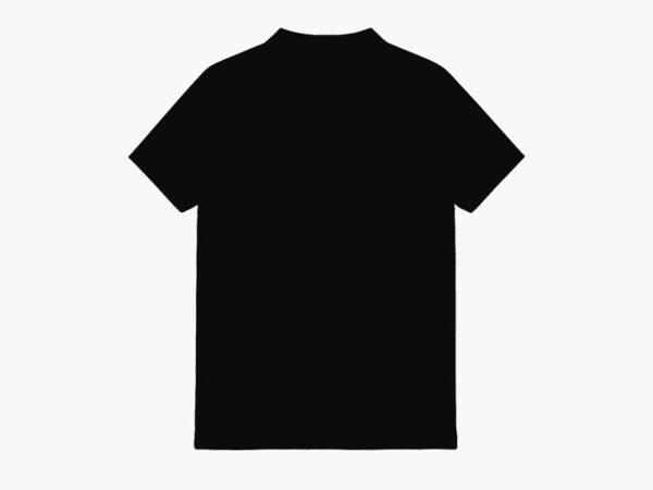 Plain Black Crew Neck T-Shirt – Classic Fit - Image 2