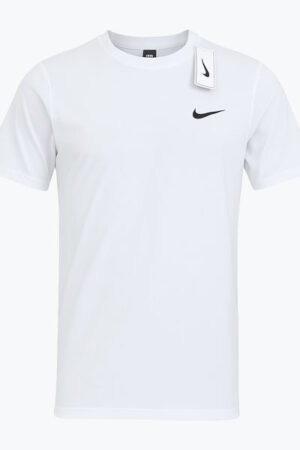 Men's White Nike Dri-FIT Round Neck T-Shirt