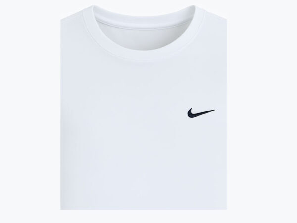 Men's White Nike Dri-FIT Round Neck T-Shirt - Image 3