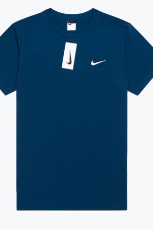 Men’s Dark Blue Nike T-Shirt – Soft Fabric, Classic Fit, Short Sleeves