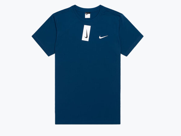 Men’s Dark Blue Nike T-Shirt – Soft Fabric, Classic Fit, Short Sleeves
